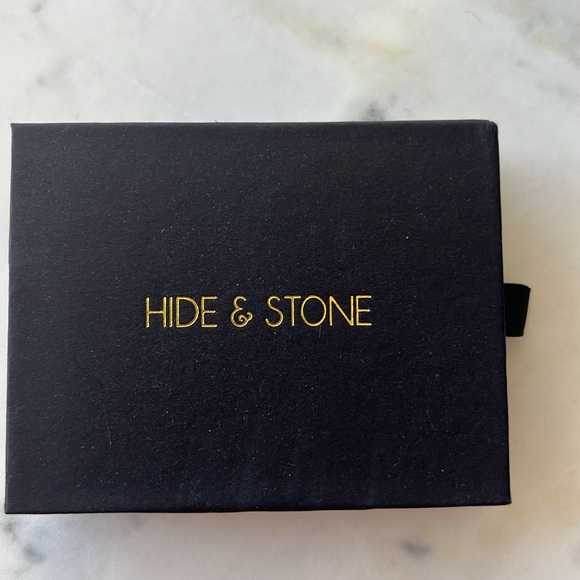 Black Leather Bracelet with Labrodite Gemstone NWOT - Picture 5 of 11